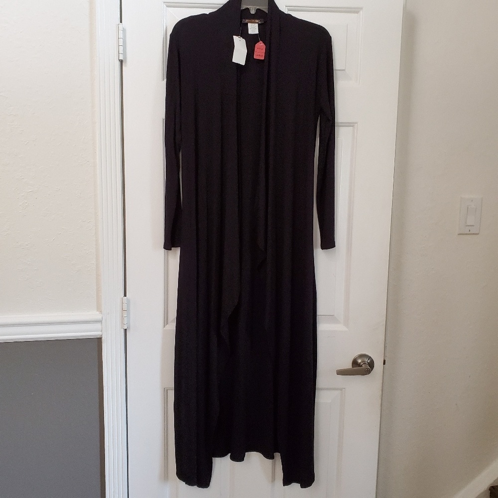 Discovery Kimono / Duster Black Size Large NWT